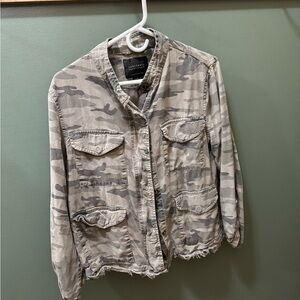 Sanctuary Olive Green Button-Up Jacket